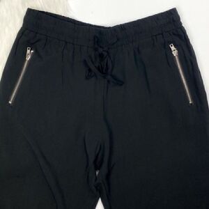 Love Tree Black High Waist Pull On Trousers